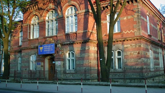 Sochoczew, Poland. Synagogue used for school